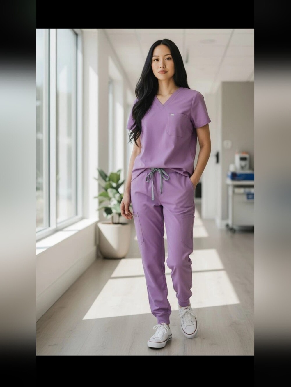 Figs Scrubs Lavender Set